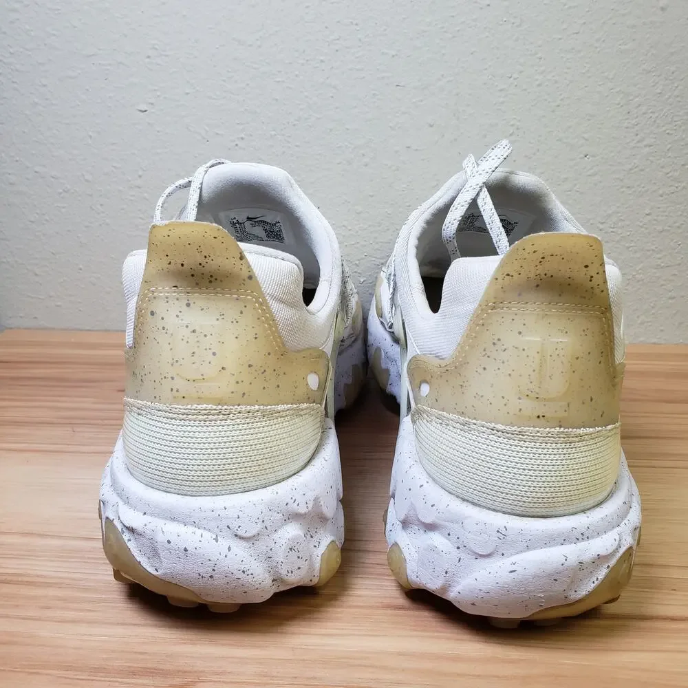 Nike Men's Size 11.5 Undercover‎ React Presto White Cream Sporty Streetwear Gym